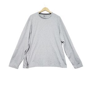 VRST Shirt Mens XXL Heather Gray Accelerate‎ Run Warm Crew Pocket Stretch Shirt